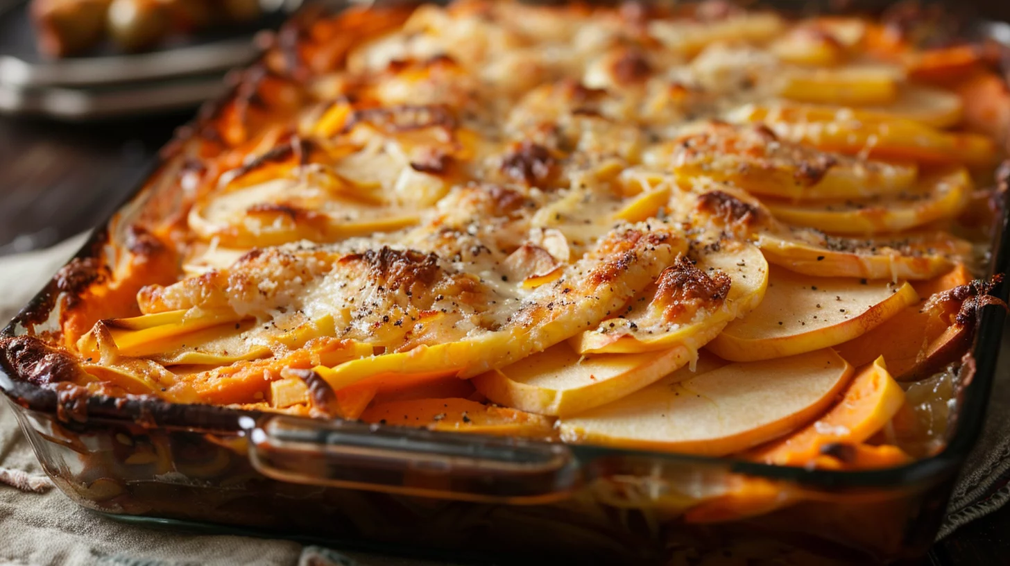 Gratin Patate Douce & Pommes