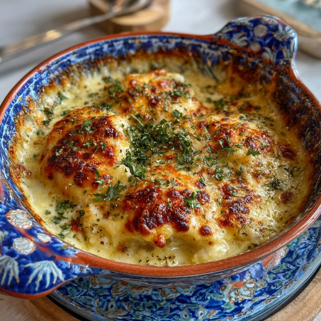 Gratins de cabillaud savoureux et crémeux pour un repas délicieux.