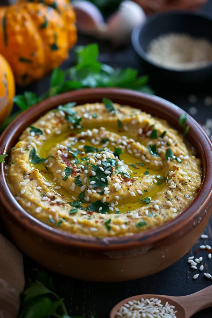 Houmous Courge Rôtie: Explosion de Saveurs et Texture Crémeuse