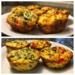 Muffins aux œufs et légumes