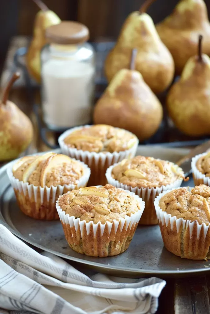 Muffins Poire Épicée: Une Explosion de Saveurs Automnales