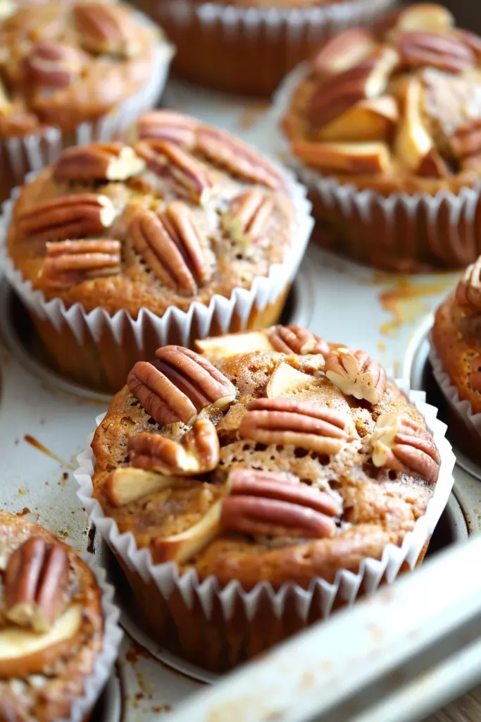 Muffins Pommes Pécan: Le Plaisir Croustillant des Saveurs Automnales
