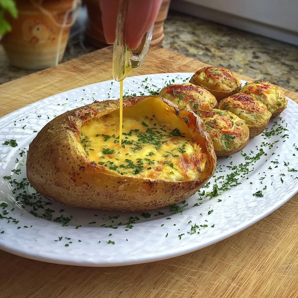 Omelettes Gourmandes dans une Pomme de Terre