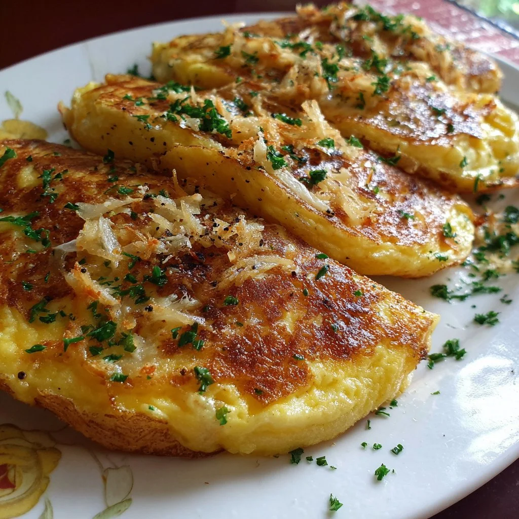 Omelettes gourmandes servies dans une pomme de terre délicieuse