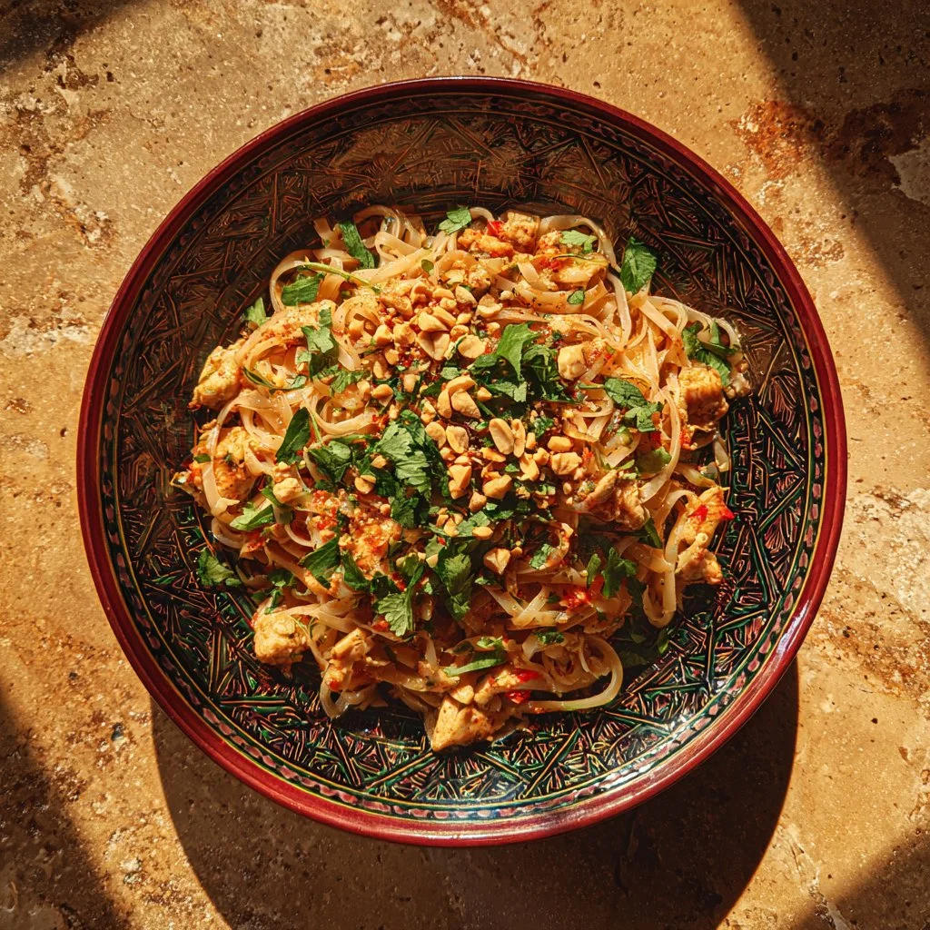 Pad Thaï au poulet