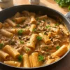 Pasta with tuna and mushrooms