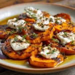 Patates Douces Rôties au Chèvre et au Miel