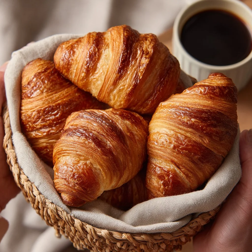 Petits pains moelleux inspirés par des croissants artfully presented
