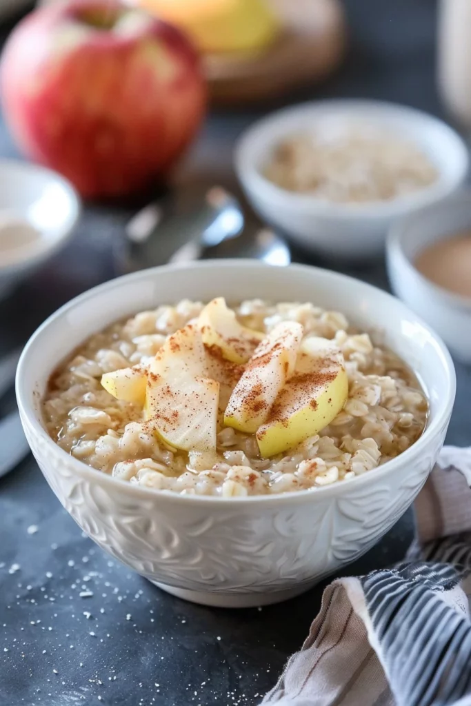 Porridge Avoine Pomme: La Puissance Réconfortante de la Cannelle