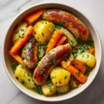 Potée traditionnelle aux saucisses fumées