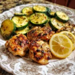 POULET COURGETTES CITRON