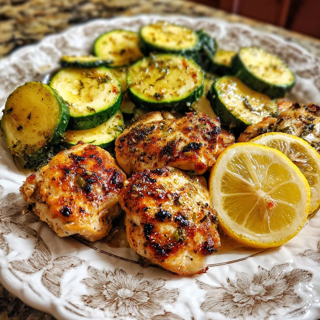 Recette de poulet courgettes citron, plat savoureux et équilibré