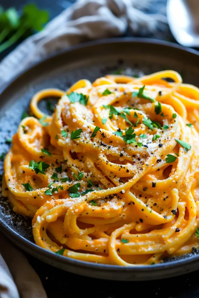 Pâtes Courge Sauce Crème: Découvrez l'Éclat Crémeux!
