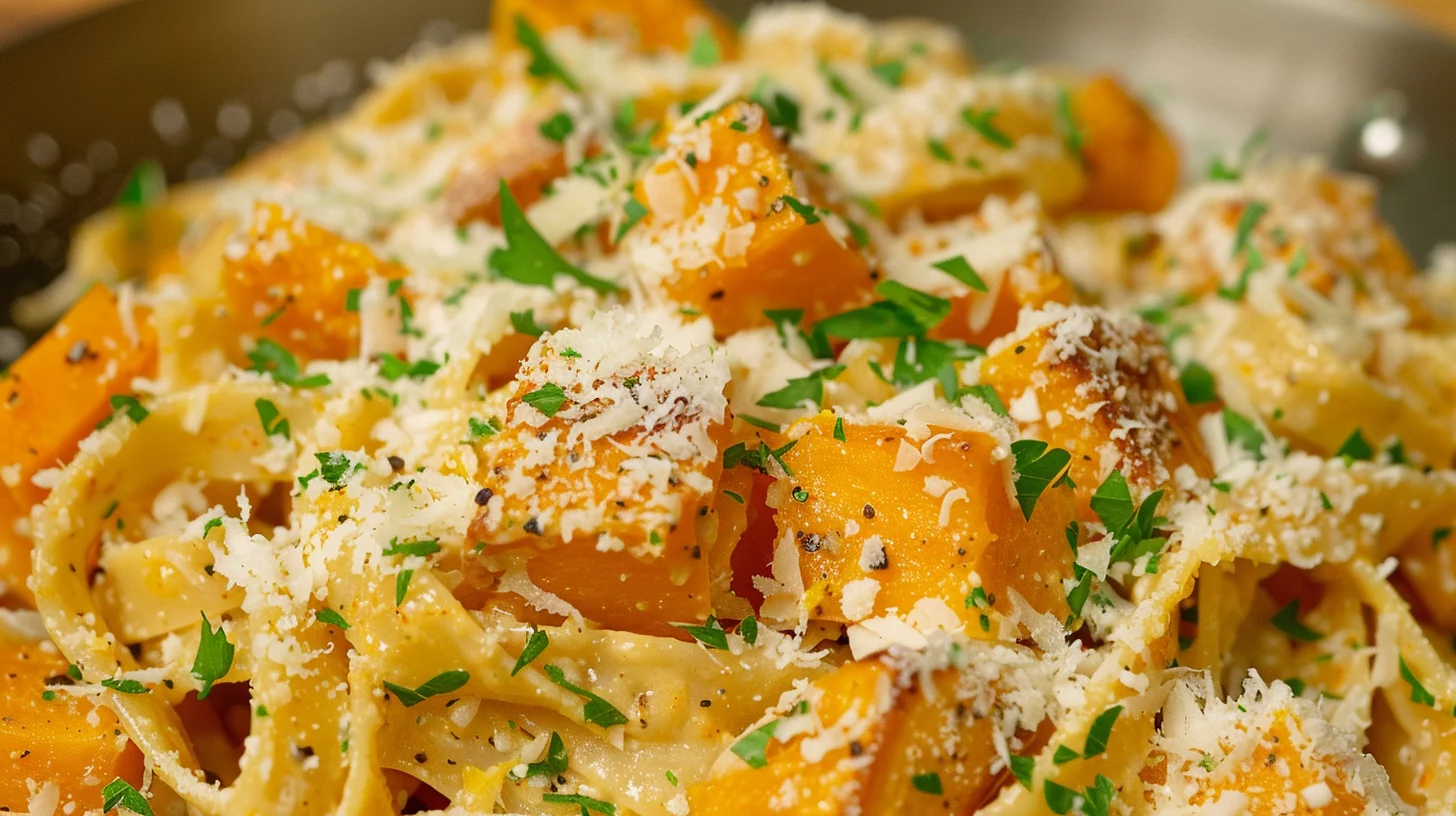 Pâtes Courge Sauce Crème