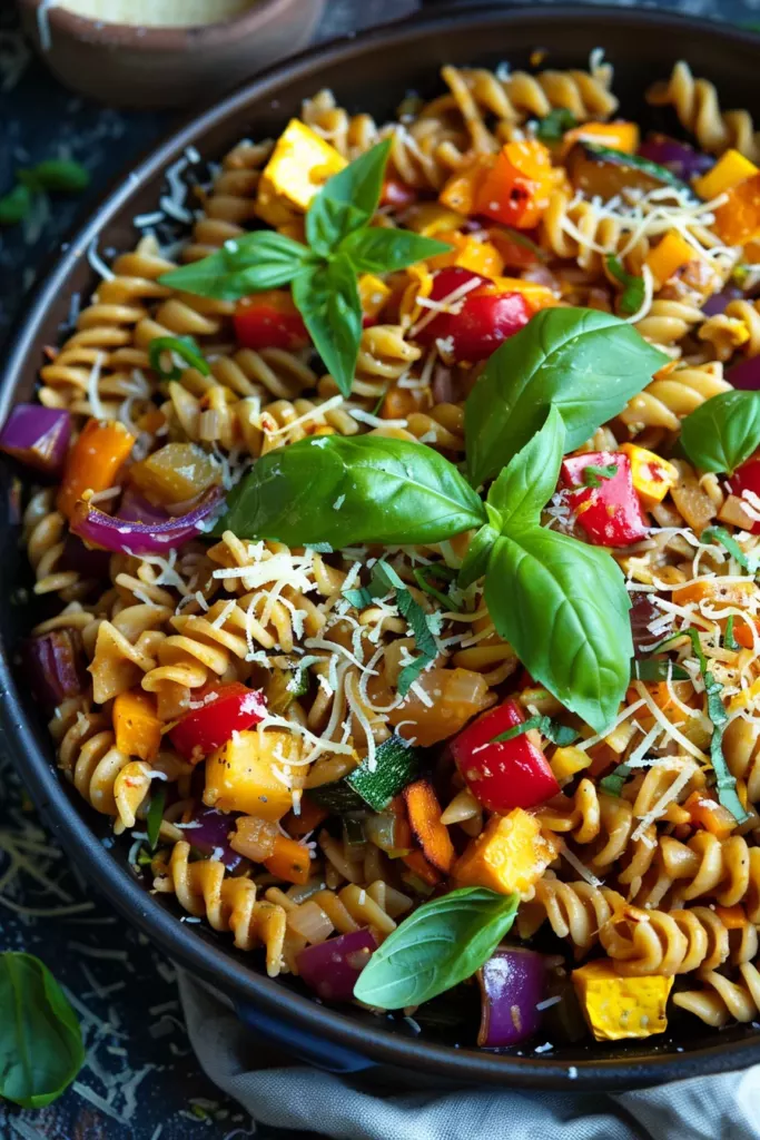 Pâtes Légumes Rôtis Automne: Savourez l'Explosion de Saveurs!