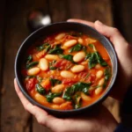 Ragoût crémeux de tomates et de haricots blancs