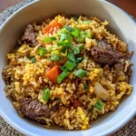 Riz sauté au bœuf