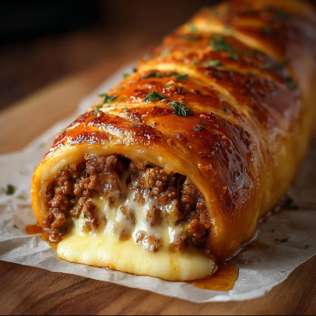 Rouleau de viande hachée au fromage