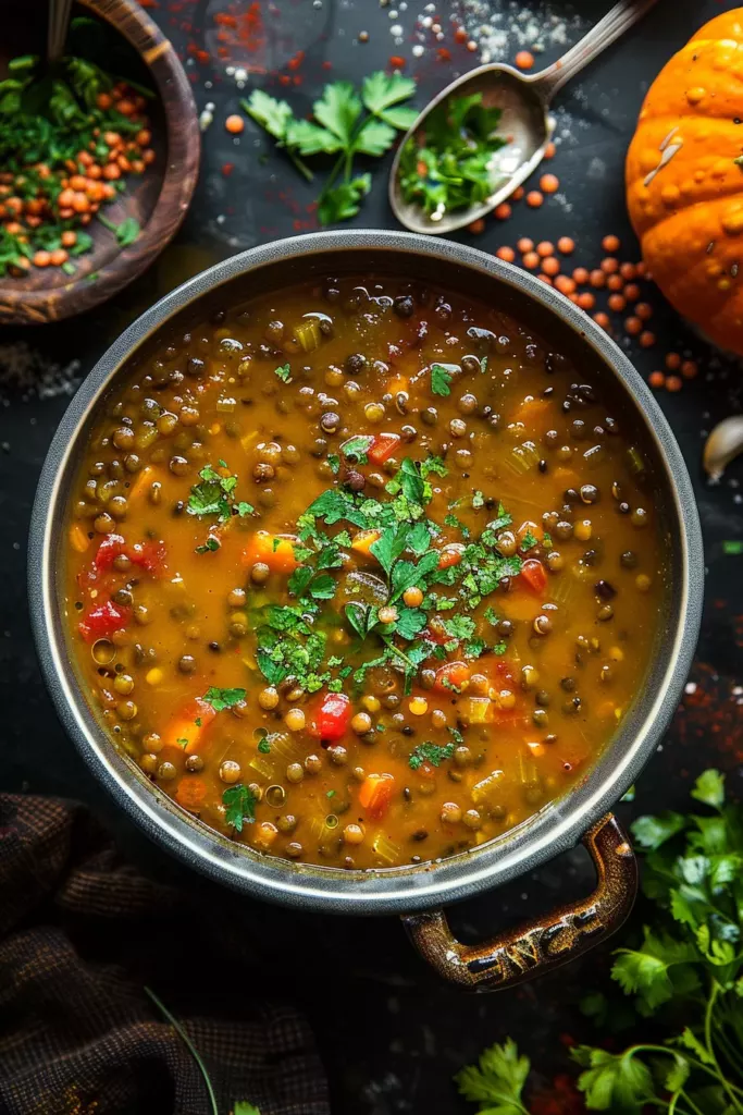Soupe Courge & Lentilles: Un Festin Réconfortant et Énergisant