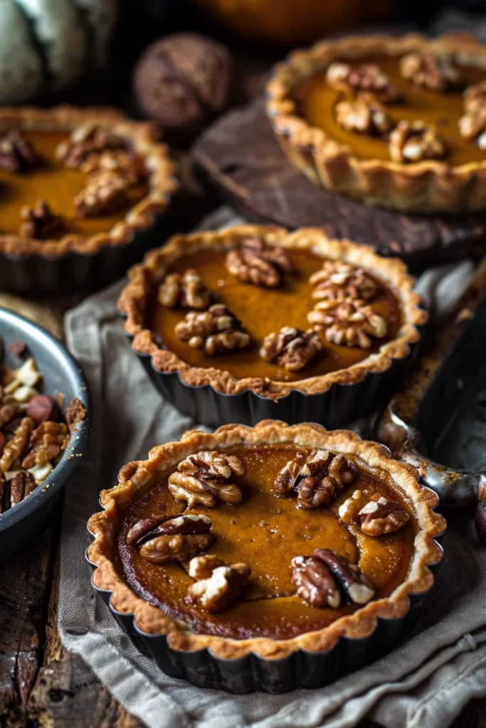 Tartelette Citrouille Noix: Savourez l'Automne en une Bouchée!
