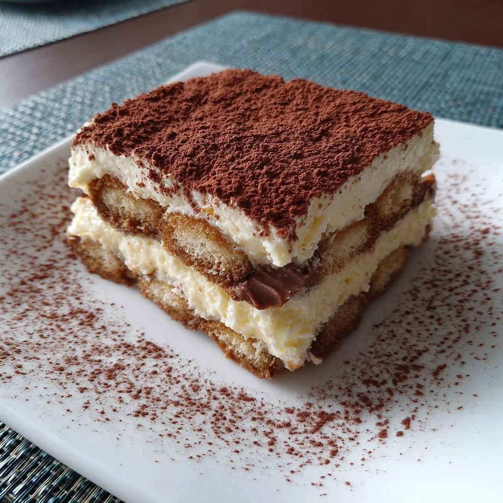 Tiramisu with a touch of Kinder Bueno