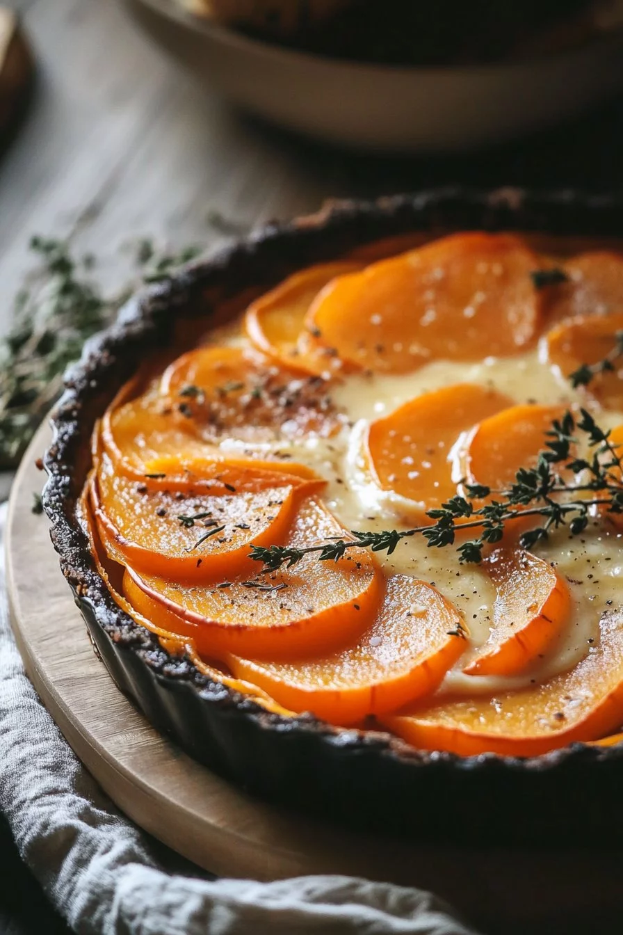 Tarte Tatin à la Courge Butternut et Fromage de Chèvre