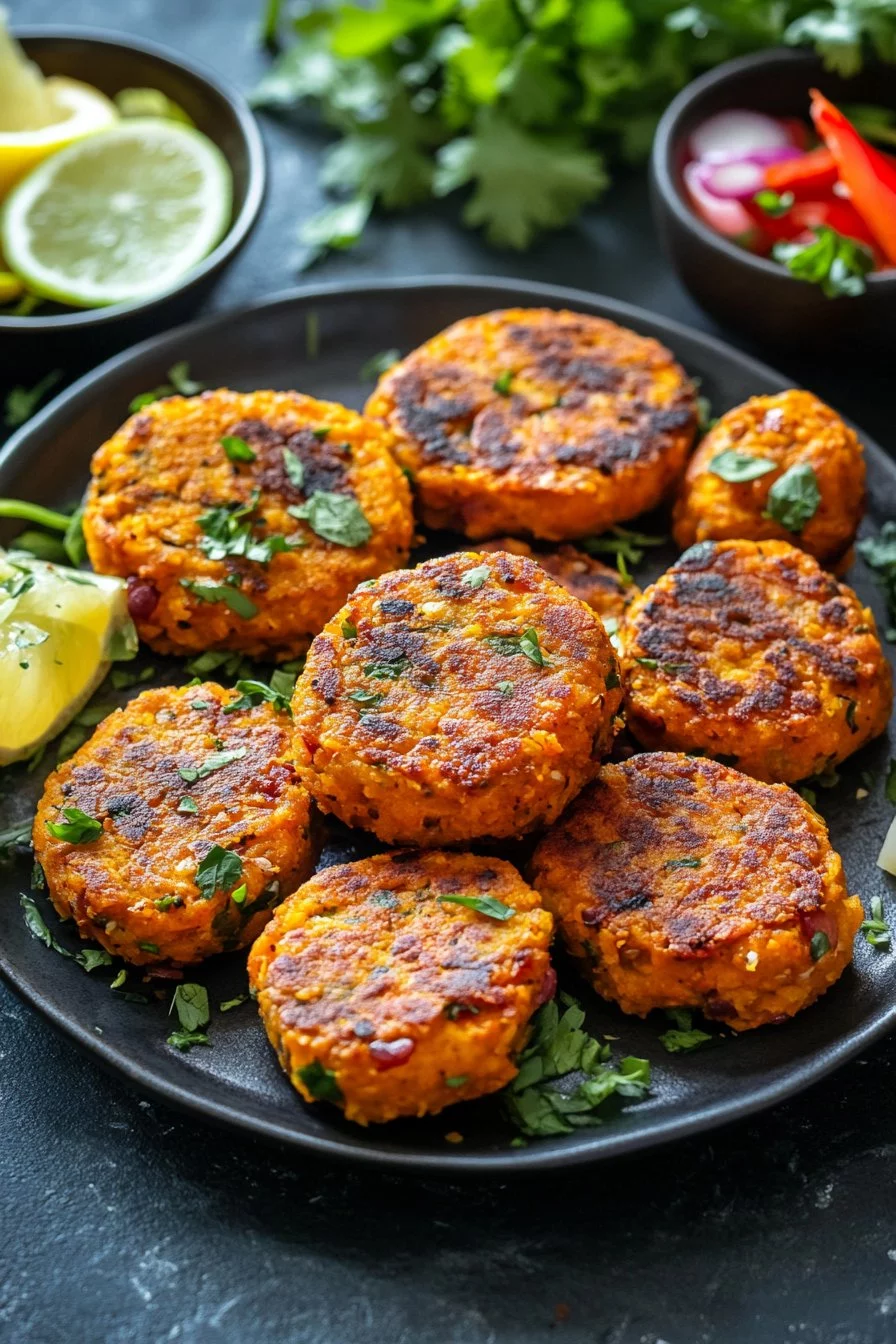 Sweet Potato and Red Lentil Patties