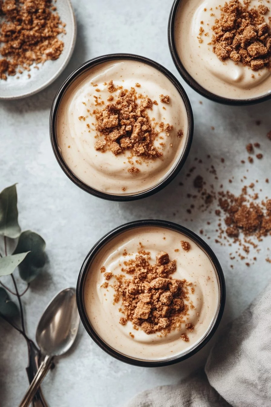 Crème dessert aux spéculoos