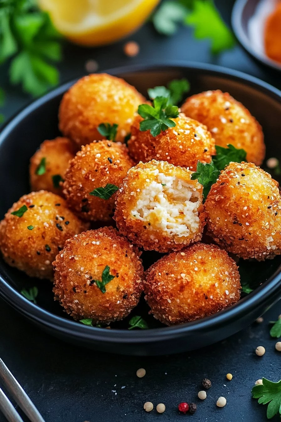 Boules de poulet au cheddar