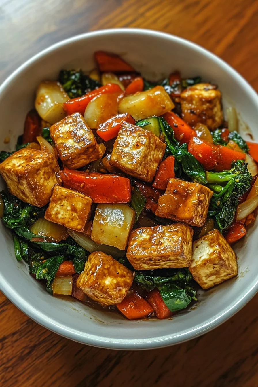 Sauté de légumes d'automne avec tofu : Éveillez vos papilles !