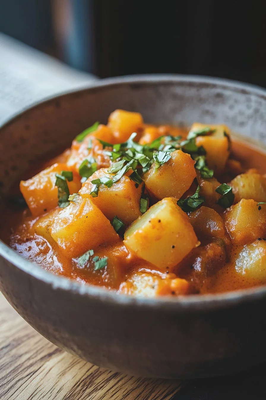 Curry de pommes de terre végétarien