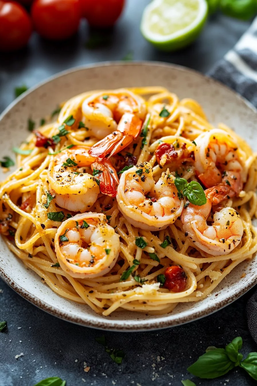 Marie-moi Pâtes aux Crevettes