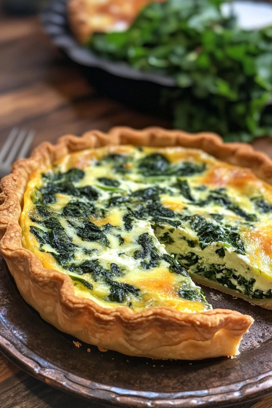 Quiche à la ricotta et aux épinards
