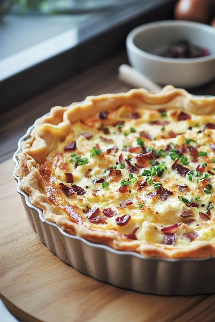 Quiche au Chou-Fleur et Oignon Rouge