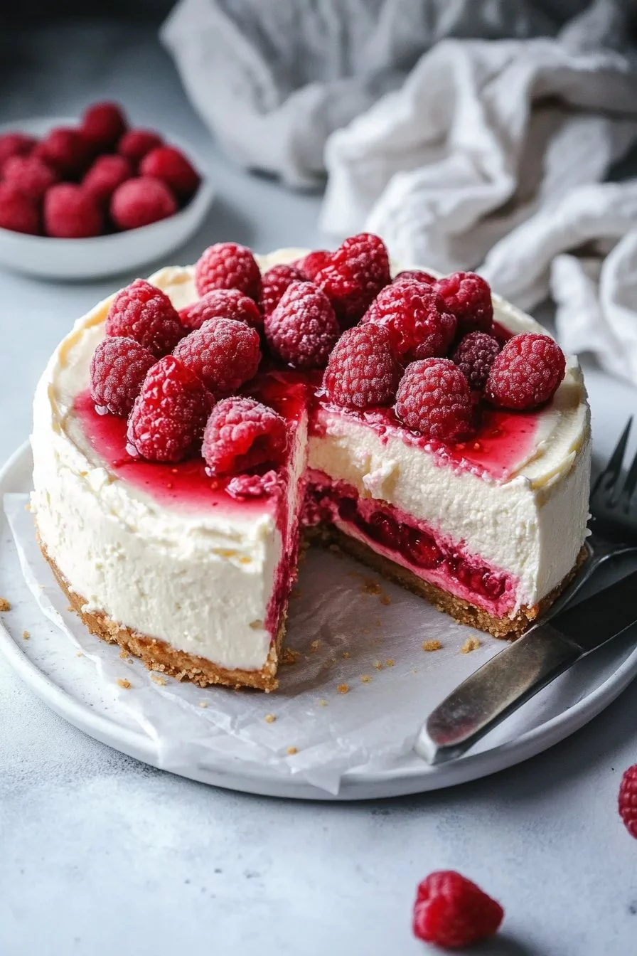 Cheesecake façon charlotte framboises