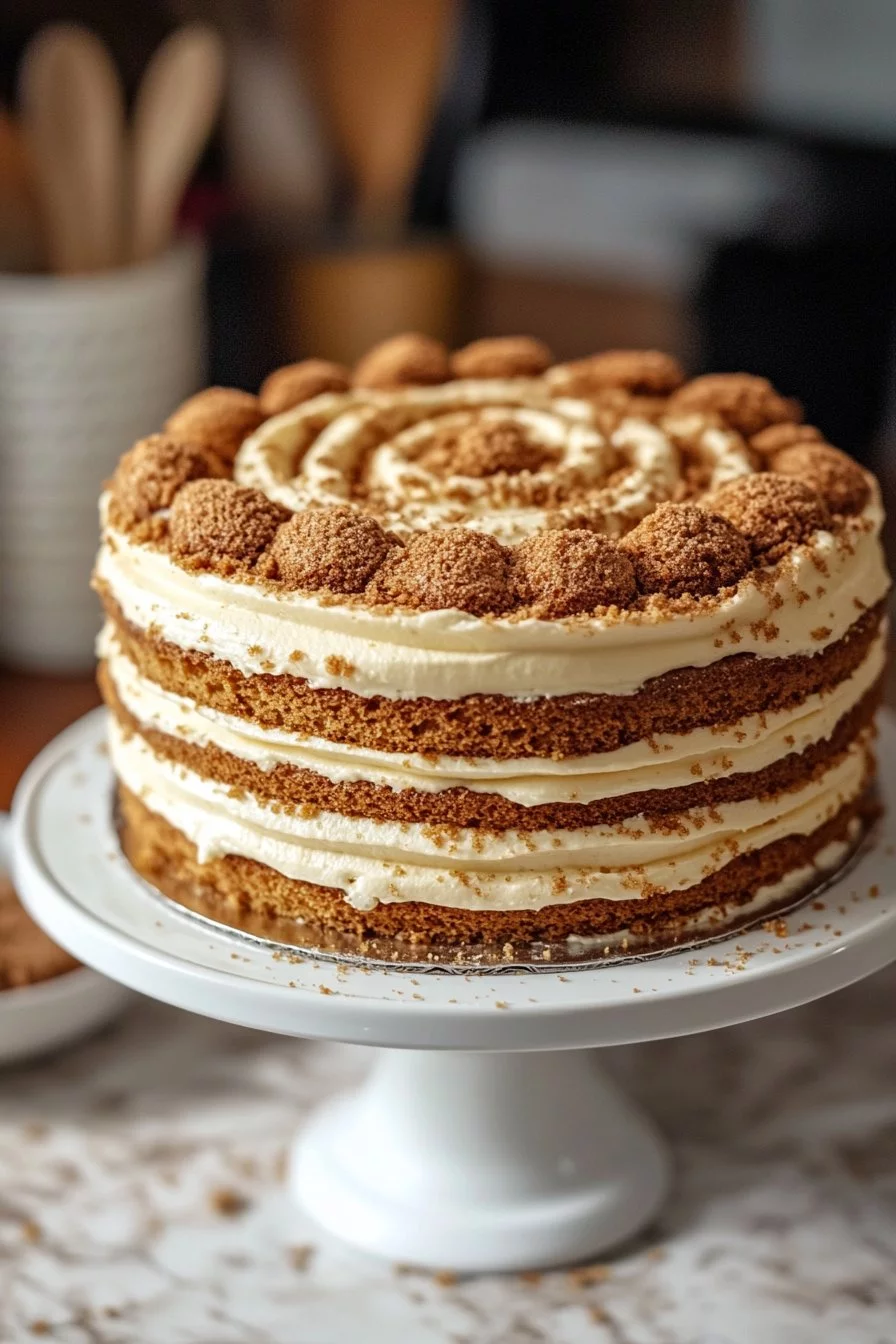 Gâteau spirale Biscoff