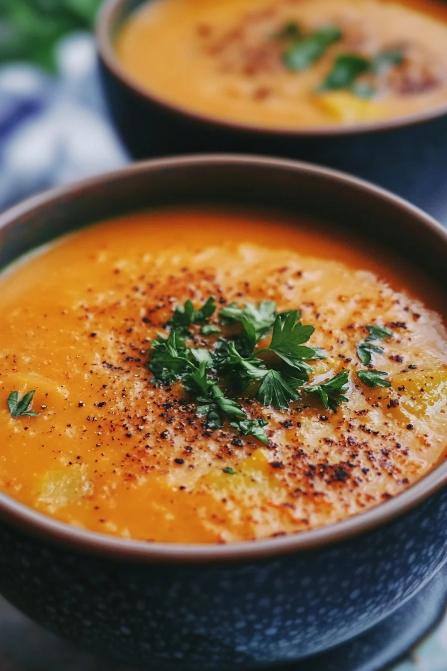 Creamy Vegan Carrot and Potato Soup