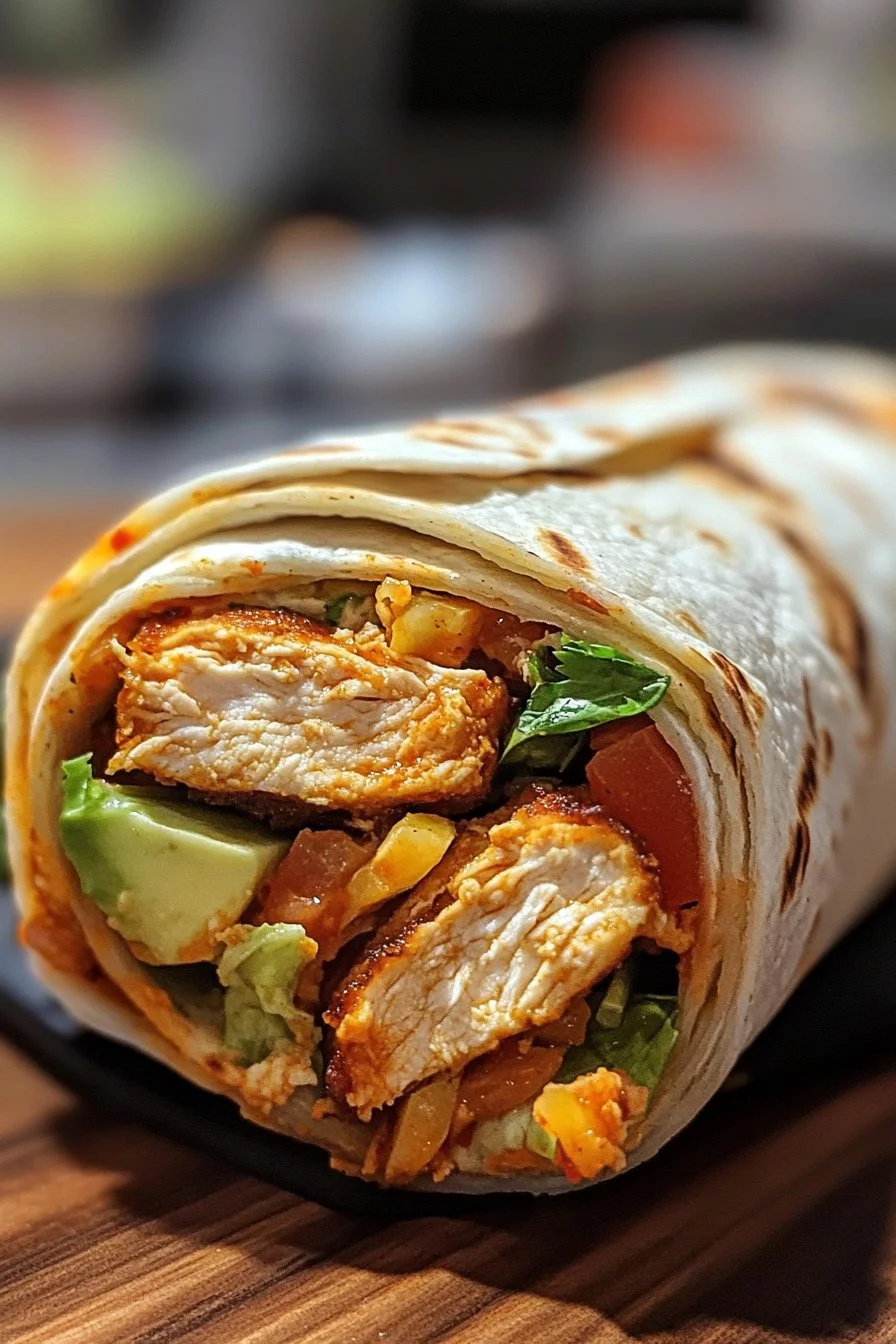 Wrap de Poulet Épicé