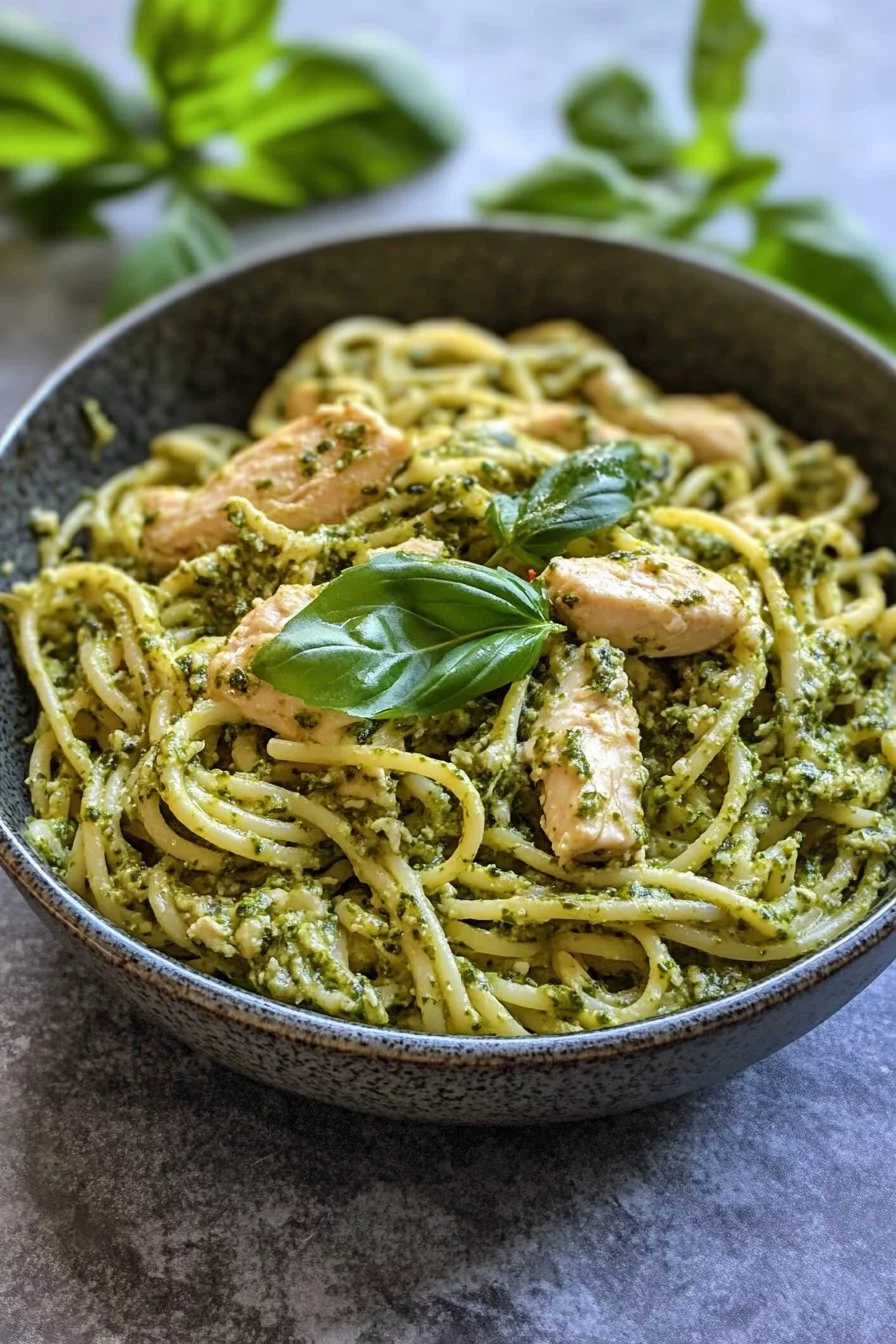 Poulet Pesto Pâtes