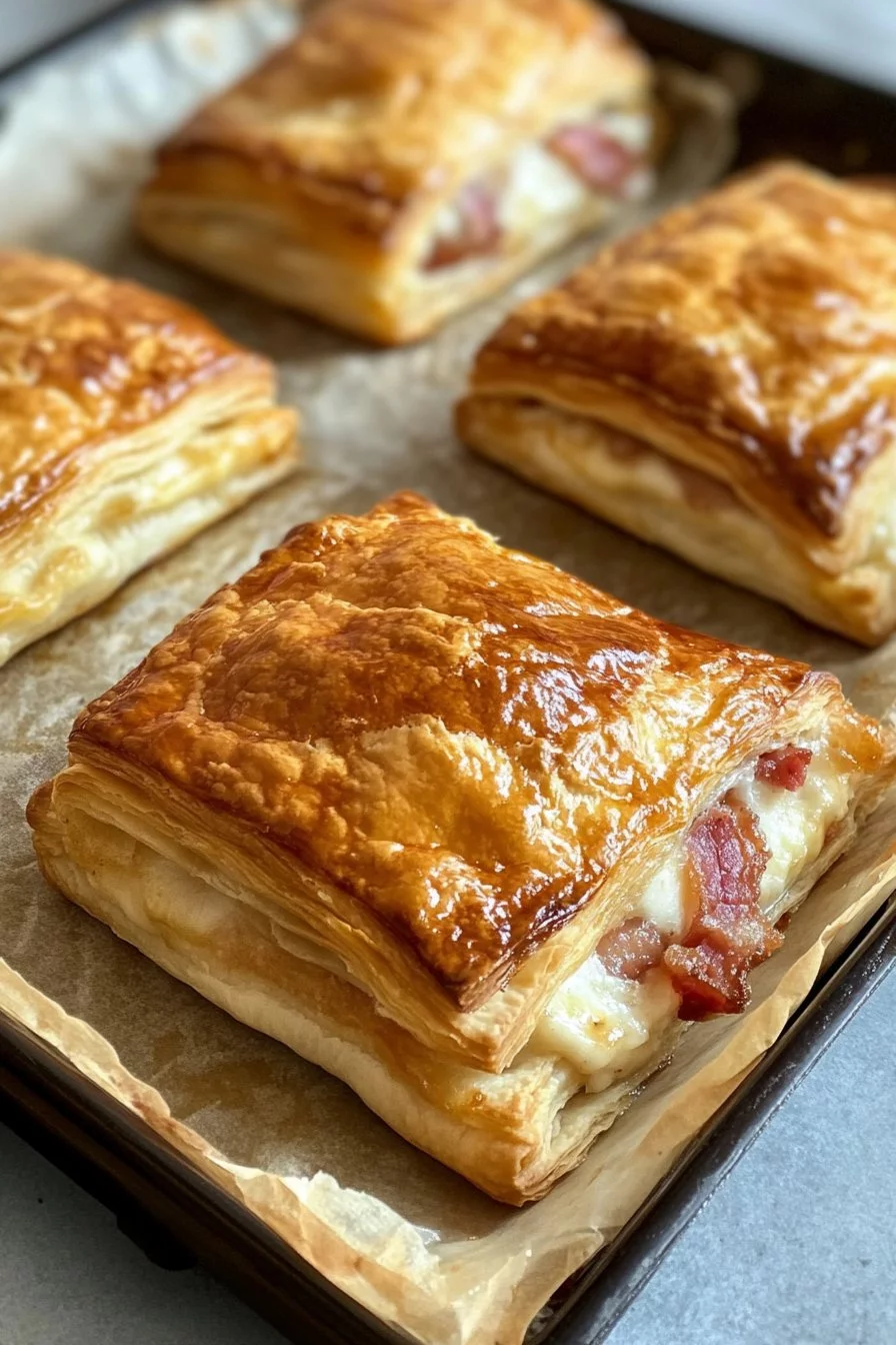 Feuilleté au Camembert et Lardons