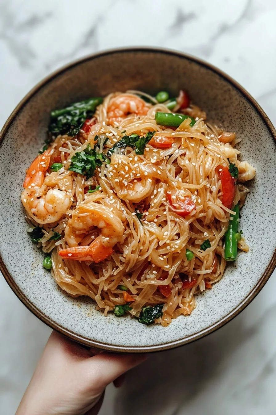 Sauté de nouilles de riz