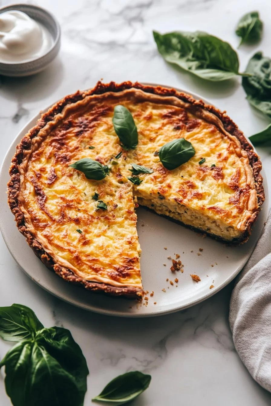 Meilleure Quiche à Croûte de Hashbrown