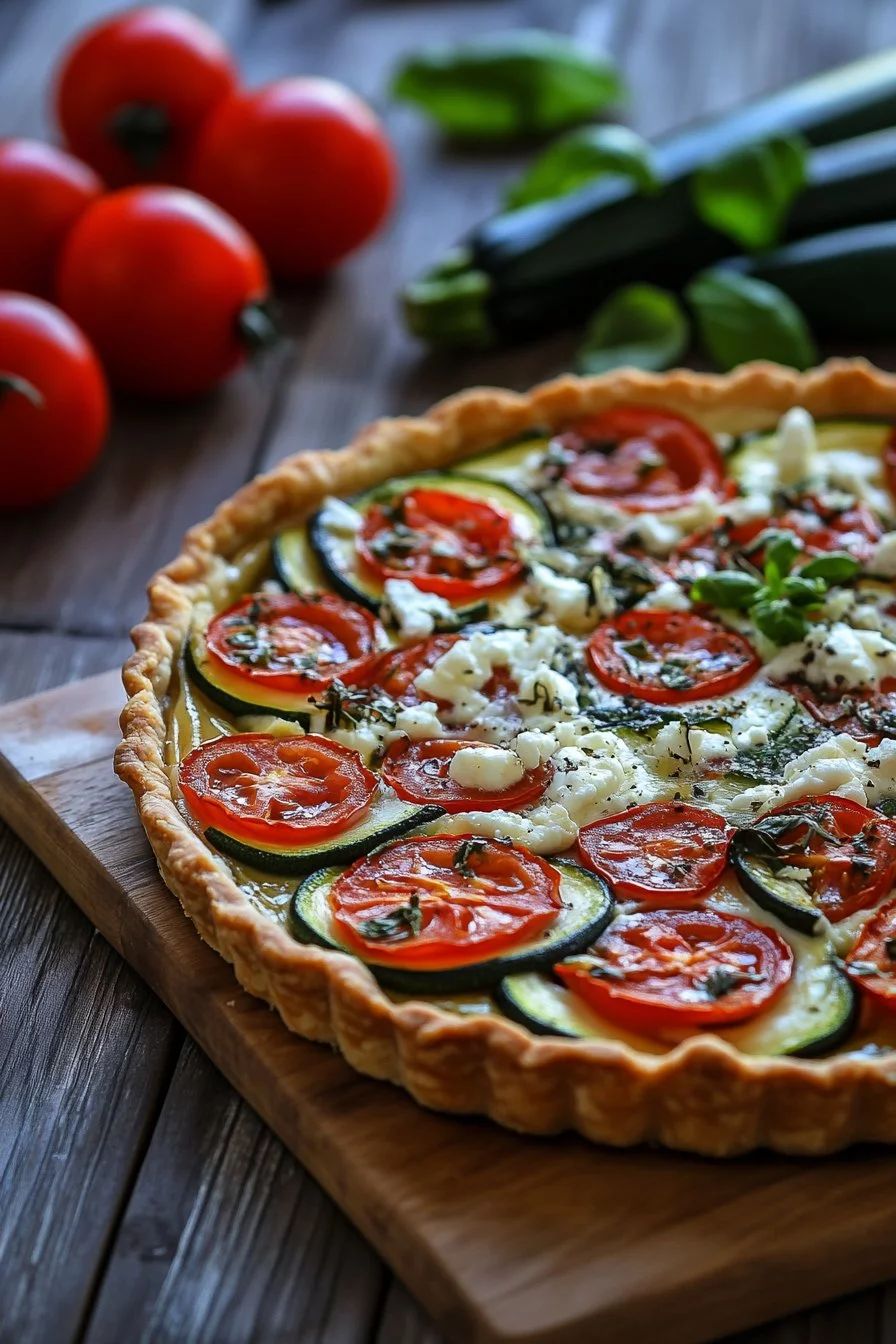 Tarte Tomate Courgette Feta