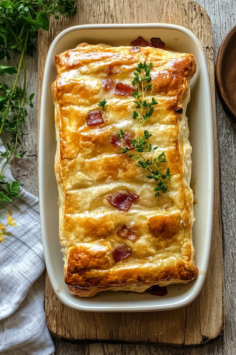 Feuilleté au Camembert et Lardons