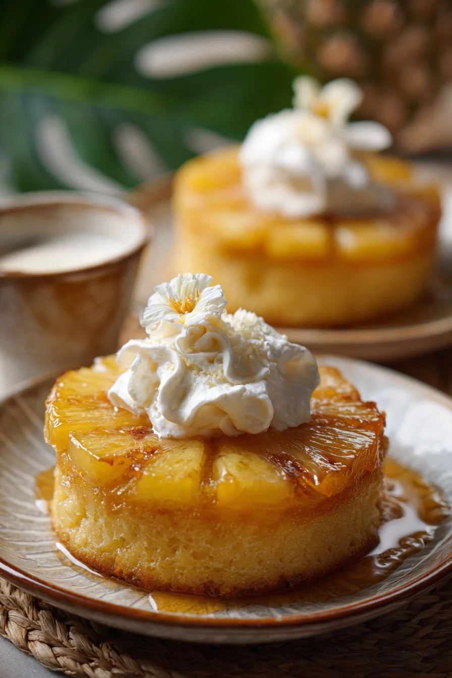 Petits moelleux renversés à l’ananas et mascarpone