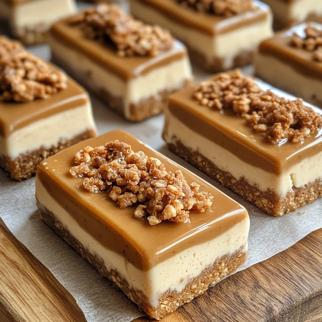 Barres glacées au spéculoos faites maison sans sorbetière