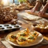 Bouchées croustillantes aux champignons gratinés, délicieuses pour vos apéritifs.