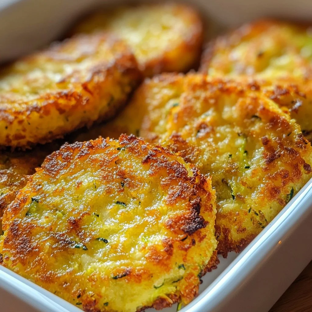 Boulettes de courgettes dorées prêtes à être dégustées
