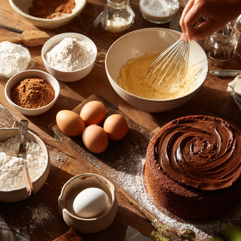 Cake Marbré Chocolat Moelleux, un dessert moelleux et savoureux au chocolat.
