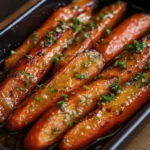 Carottes rôties au sirop d'érable et à la moutarde de Dijon